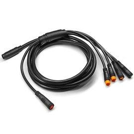 MUSELK Electric Bike 1T4/1T5 Waterproof Cable Controller Light Ebrake Throttle Display E-Bike Cable Conversion Accessories