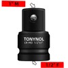 TONYNOL Impact Socket Adapter 1/2" F to 1" M,Cr-Mo Steel,