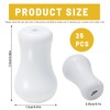 Bagentry 25 Pcs White Plastic Blind Pull Cord Knobs Drops