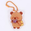 Acrylic Capybara Keyring Charm with Dog Tag Chain Backpack 10ea