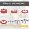 Microwave Splatter Cover, Vented Silicone and Glass Cover Splatter Guard