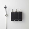 Yamazaki Industries 5361 Film Hook Two-Way Dispenser, Shampoo, Black, (W