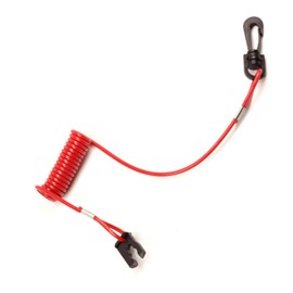 2 Pcs Boat Emergency Stop Kill Switch Lanyard, Universal Outboard Engine Motor Urgent Stop Switch Key Safety Connector Lanyard Cord 36182-ZV4-650 36182-ZV4-651 for Honda 2HP-225HP Outboard Motor