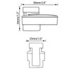 AWEN Glass Clamp,Adjustable Wood/Glass Shelf Bracket Solid Metal Wall Mount