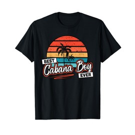 Colorful Sunset Palm Tree Best Cabana Boy Ever T-Shirt