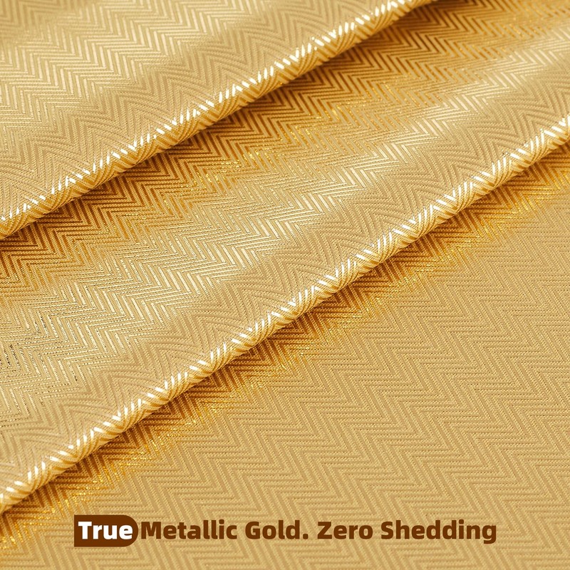 Gold Tablecloth 2Pack 60x102 Inch,Rectangle Metallic Gold Table Cover
