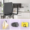 Luckyiren Adhesive Sponge Holder for Kitchen Sink, SUS304 Stainless Steel