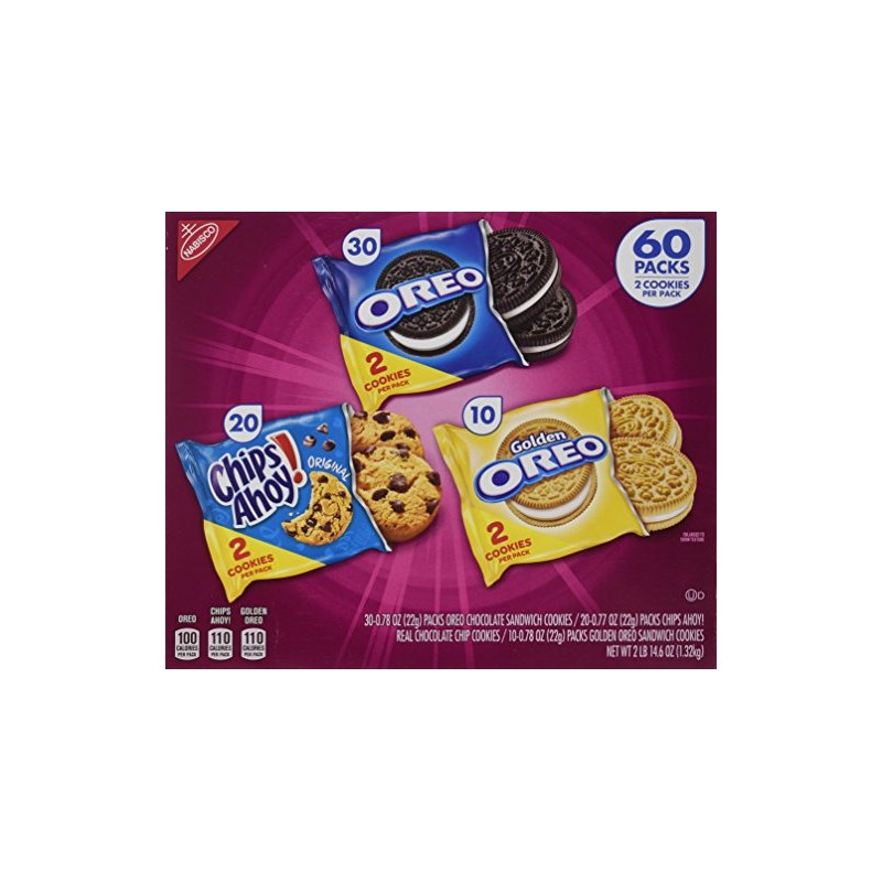 Nabisco Cookie Variety Pack, 60 Count