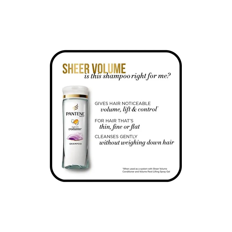 Champú Pantene Pro Sheer Volume 375