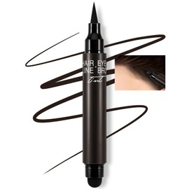 Boobeen 2 in 1 Hairline Roots Stick, Multi-Use, Cover Filler Thin Hair Root Touch Up and Drawing Eye Liner Eyebrow, Long-lasting Waterproof for Women