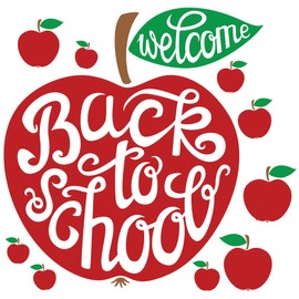 Back to School Apple Peel and Stick Wall Decals by RoomMates, RMK5522GM