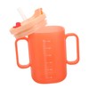 GOOHOCHY Prevent Drinking Cup Double Handle Kids Water Cup with