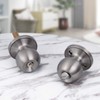 Probrico (2 Pack) Keyed Alike Door Knobs Combo Pack, Brushed
