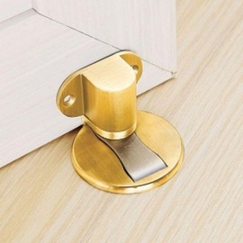 EAS Youngdal Hardware Quiet Home Magnetic Door Stopper - Adjustable Height Gold
