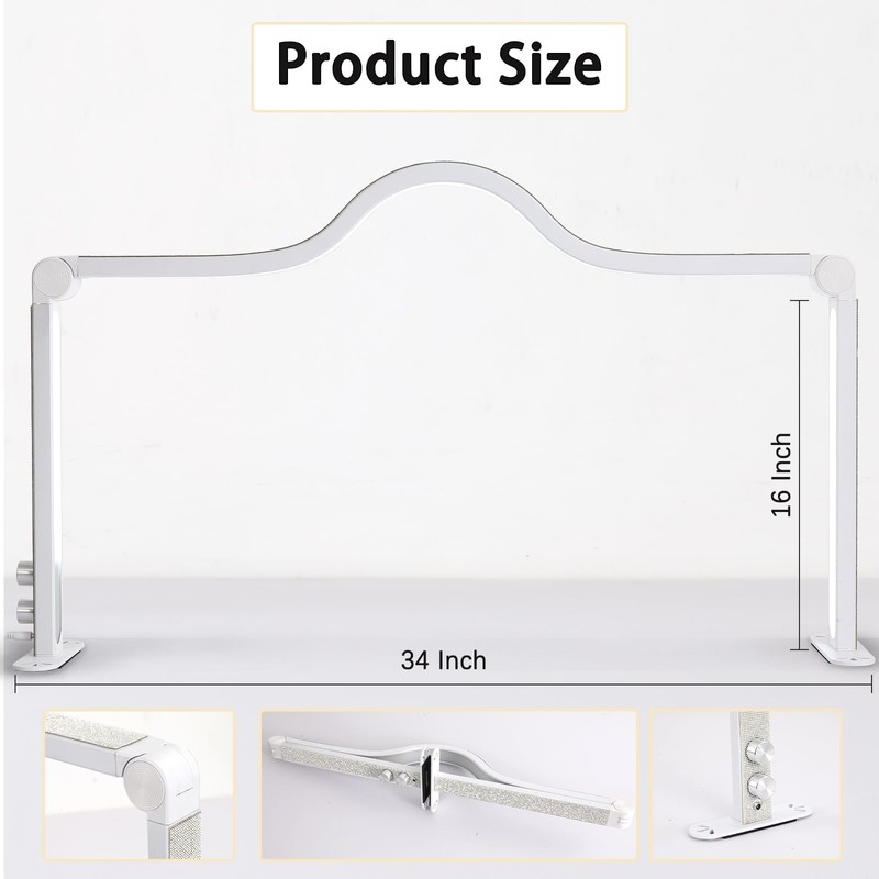 KEDAO Nail Light for Desk Half Moon Light for Nail
