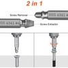 Drill Bit Set, Set of 6, Screw Removal Bit, Easy