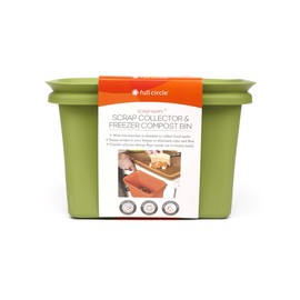 Full Circle Happy Scrap Collector and Freezer Compost Bin, Green