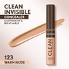 COVERGIRL CG Clean Invisible Concealer Corrector Líquido Warm Nude 123