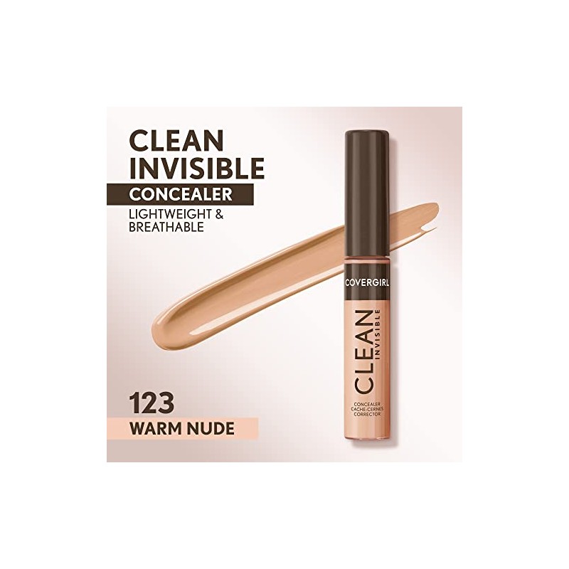 COVERGIRL CG Clean Invisible Concealer Corrector Líquido Warm Nude 123