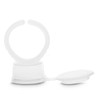 Tattoo Ring Cup with Lid, 100 Pcs Tattoo Microblading Ink