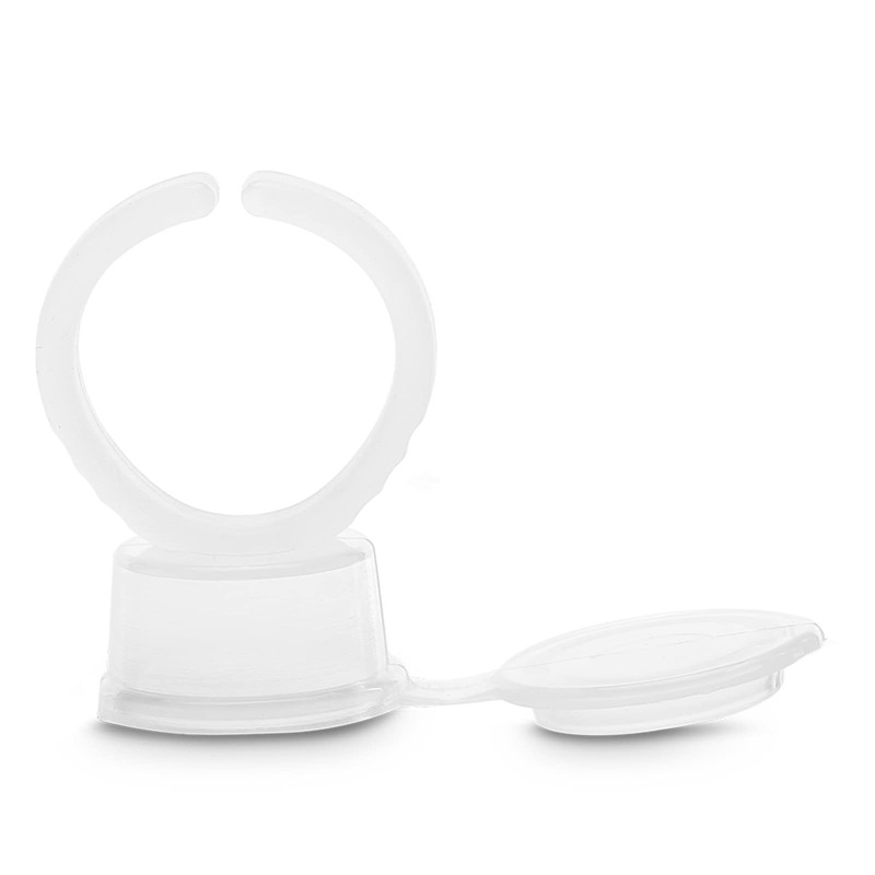 Tattoo Ring Cup with Lid, 100 Pcs Tattoo Microblading Ink