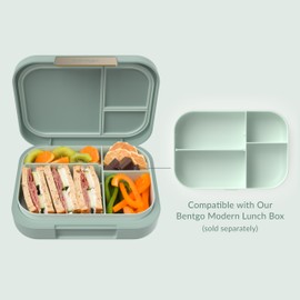 Bentgo® Modern Tray with Matte Lid - Reusable, BPA-Free, Meal Prep Containers for Adults with Removable Divider - 3 or 4 Compartments for Healthy Portioned Meals At Home & On the Go (Mint Green)