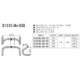 Nitto HBAR RD B123 CRMO Track 42cm