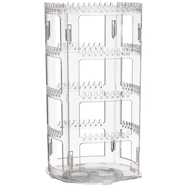 Sooyee 360 Rotating Earring Holder and Jewelry Organizer, 4 Tiers