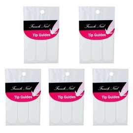 240 Pcs White French Manicure Nail Art Stickers Strips, Guide Stickers Moon Shape Design Self-Adhesive Nail Sticker Tips for Manicure Decoration DIY Tools Stickers and Decals Nail Art Accessories