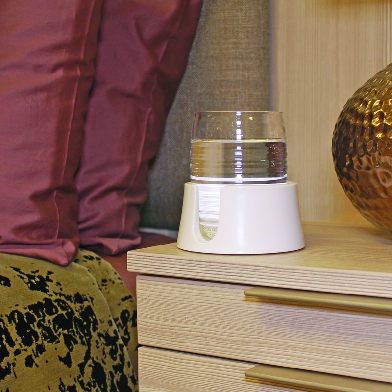 こぼさないドリンクホルダー 船 車 キャンピングカー キャラバン テーブル等で - TableCoaster (テーブルコースター) (白)