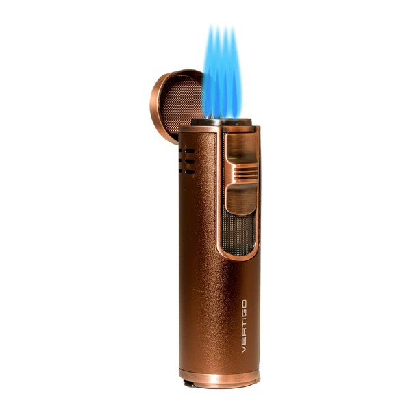 Vertigo Eloquence Quadruple Torch Lighter (Brown)