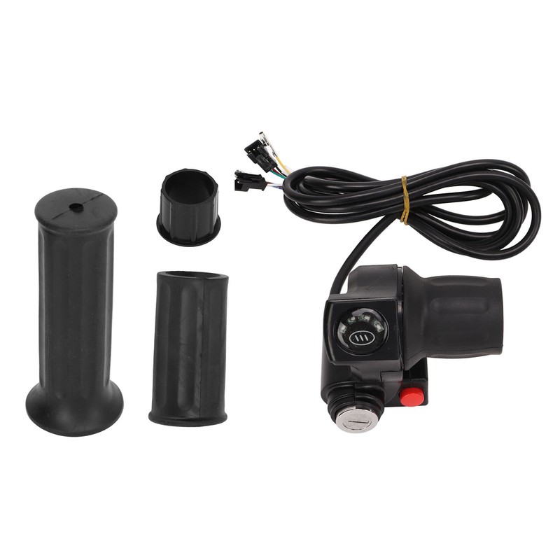 Electric Bike Throttle Grip 4 Lights Half Lock Speed Twist