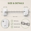 2 Pack No-Drill Child Safety Chain Lock for Windows and