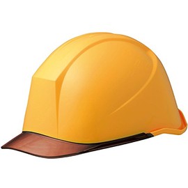 Midori Anzen Helmet, Small Size, For Work PC, Clear Visor, LSC11PCL with KP (α Liner), Yellow/Brown