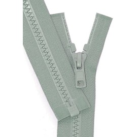 YKK #5 Molded Vislon Medium Weight Jacket Separating Zipper - Choose Your Length - Color: Driftwood Green #562 - Made in The United States (1 Zipper Per Pack) (30" Inches)
