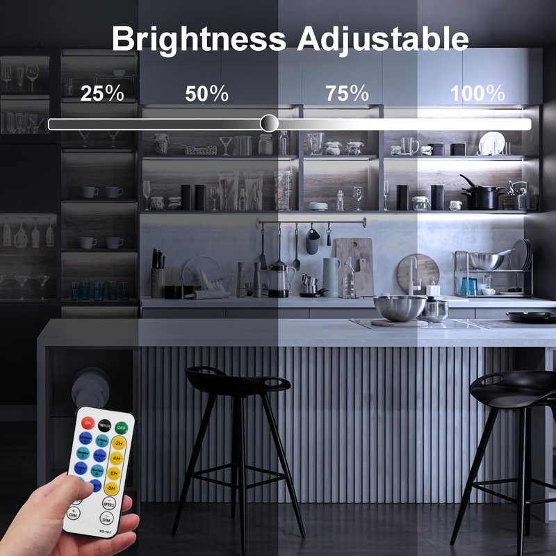 echosari 2 PCS 150 LED Strip Lights Battery Operated, 16.4Ft