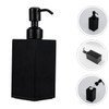 ULTECHNOVO Stainless Steel Soap Dispenser Black Square Liquid Lotion Pump