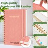 Resurhang 3 PCS Thick Spiral Journal Notebook with Labels, 328