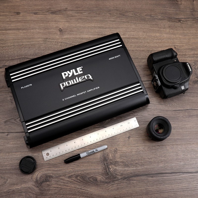 Pyle 2 Channel Car Stereo Amplifier - 4000W Dual Channel
