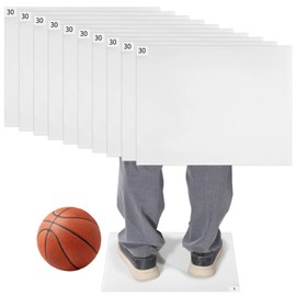 10 Packs 300 Sheets Basketball Adhesive Floor Mat 17.3" x 13.4" Clear Sticky Mats Replacement Grip Construction Mats Remove Dirt for Basketball Court Laboratory Hospital