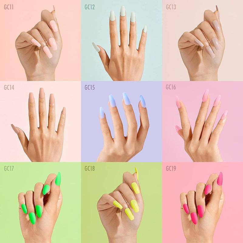 Gold Finger Full Cover Nails Press On 24 Nails Long