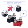 JIQI 2Pcs Bus Bar Terminal Block 1/4" Dual Stud Battery