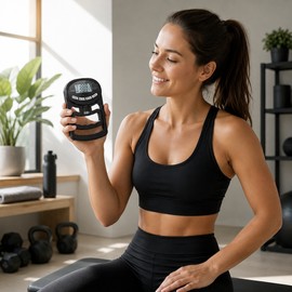 Digital Grip Strength Tester for Men & Women – 265 lb Hand Dynamometer with LCD Display, Memory & USB-C Charging
