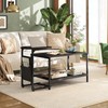 WLIVE Coffee Table, 31.3" and 18.7" Small Coffee Tables for