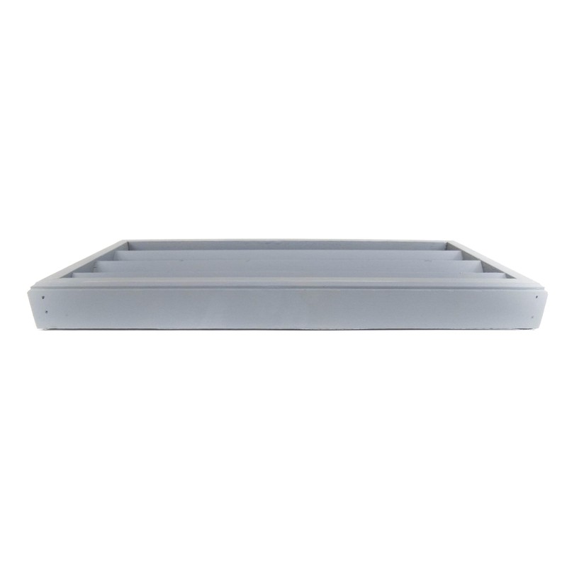 Miller Shingle Clear Cedar Foundation Vent with Louvers, Primed -