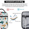 Peaom Kids Lunch Bag Cartoon Airplane Aircraft Insulated Lunch Bags