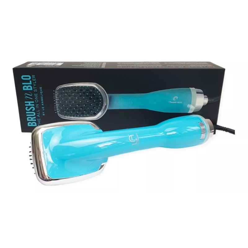 Le Angelique Cepillo Secadora Cabello 2 En 1 Brushnblo Turquesa