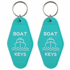 Jgrprlq Boat Key Keychain Bulk, Plastic Motel Keychain for Boat Keys 2 Pack, Boat Accessories for Women Men