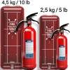 ISOP Universal Fire Extinguisher Cabinet Storage and Brackets - Fire
