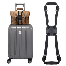 Luggage Bungee for Suitcases Luggage Straps Adjustable Size Elastic Travel Essentials Accessories for Add a Bag Easy to Travel Suitcase Elastic Strap Belt - Black